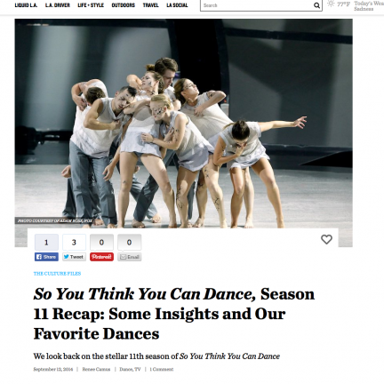 SYTYCD Season 11 Recap