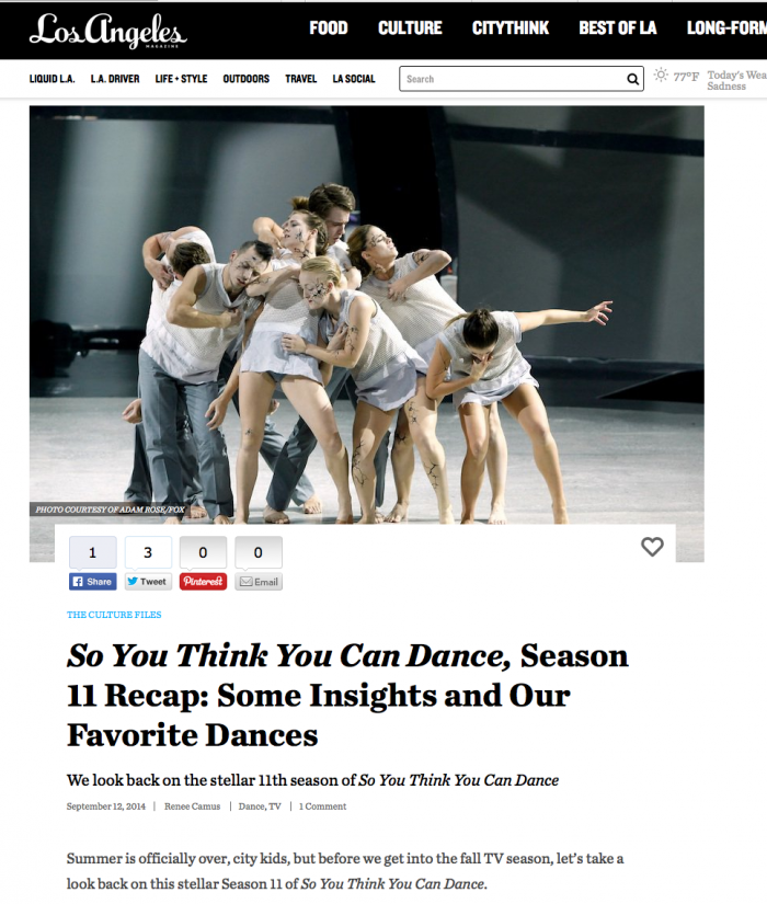 SYTYCD Season 11 Recap