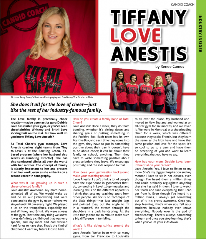 CheerProfessional - Tiffany Love Anestis