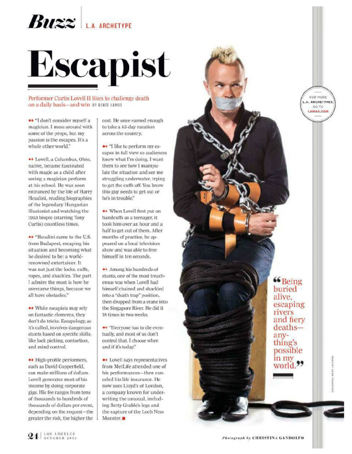 LA Magazine - Escapist