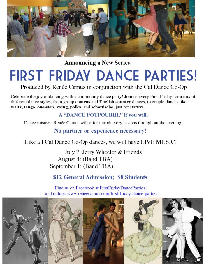 First Friday Dance Flyer - July, August, September