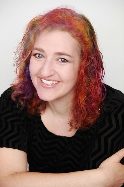 Renée Camus, Freelance Arts & Entertainment Writer (colored hair)