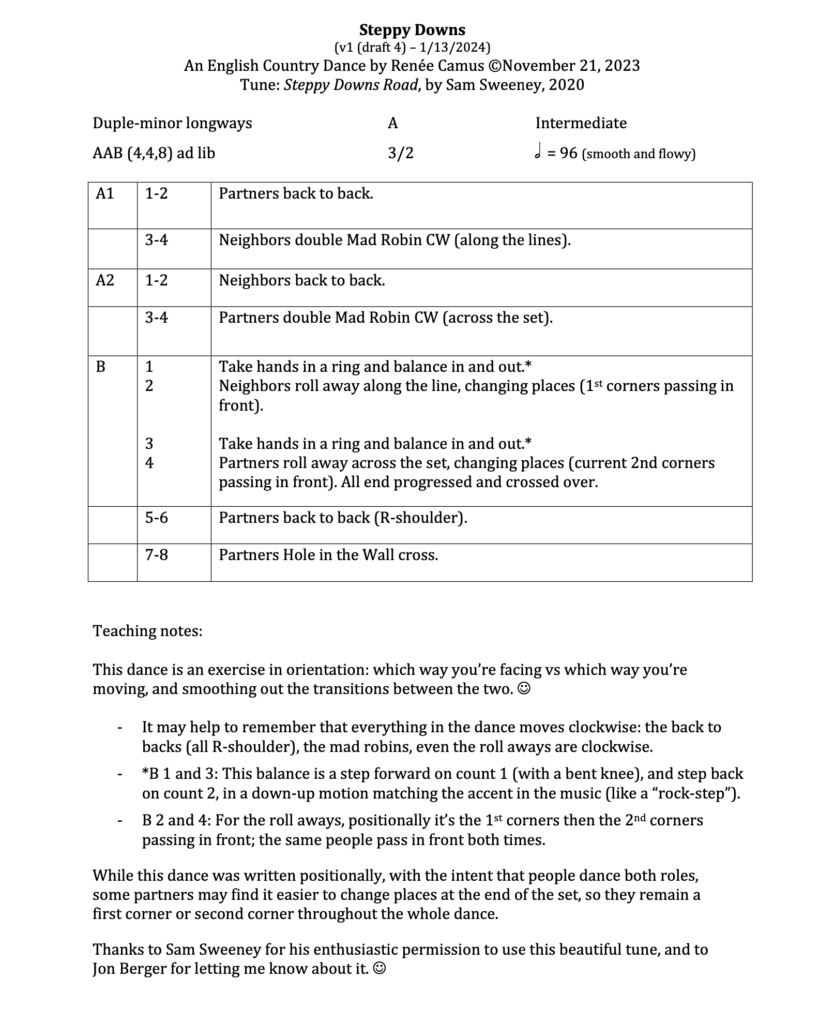 Steppy Downs instructions